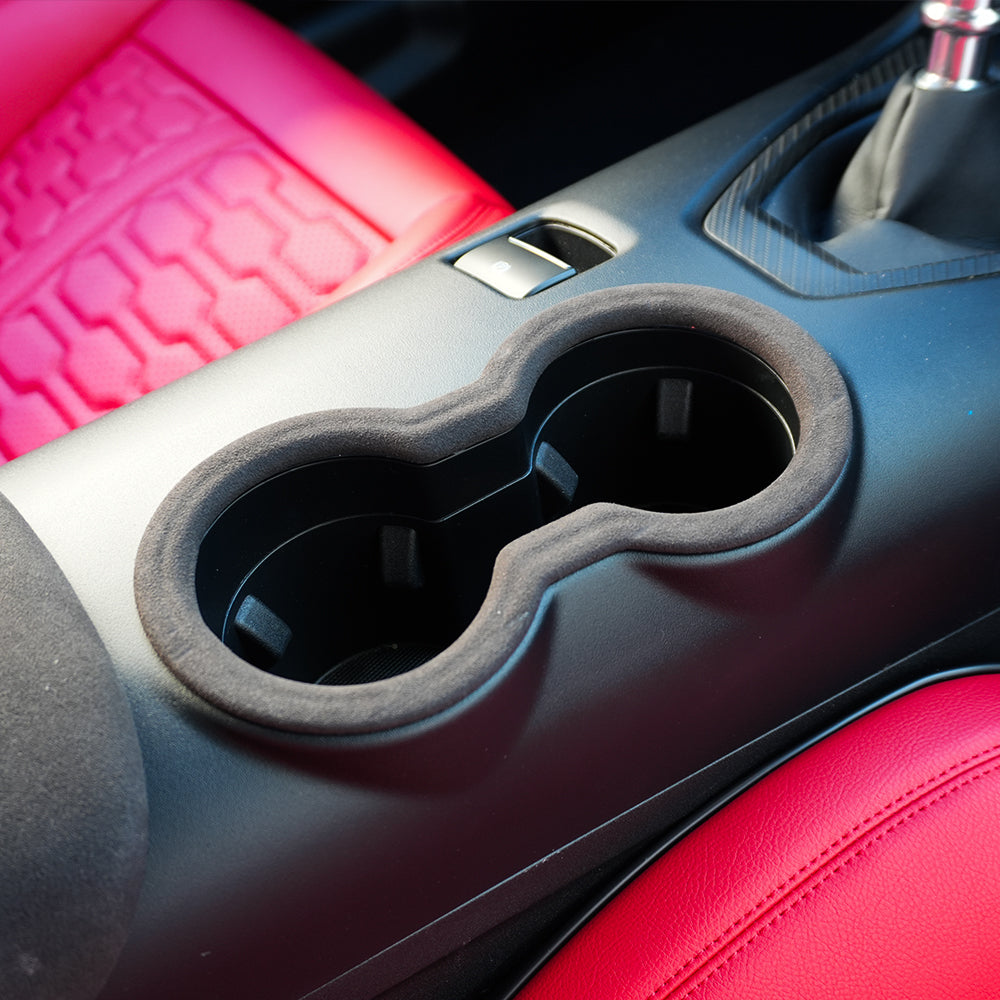 2024+ Ford Mustang Suede Leather Cup Holder Trim