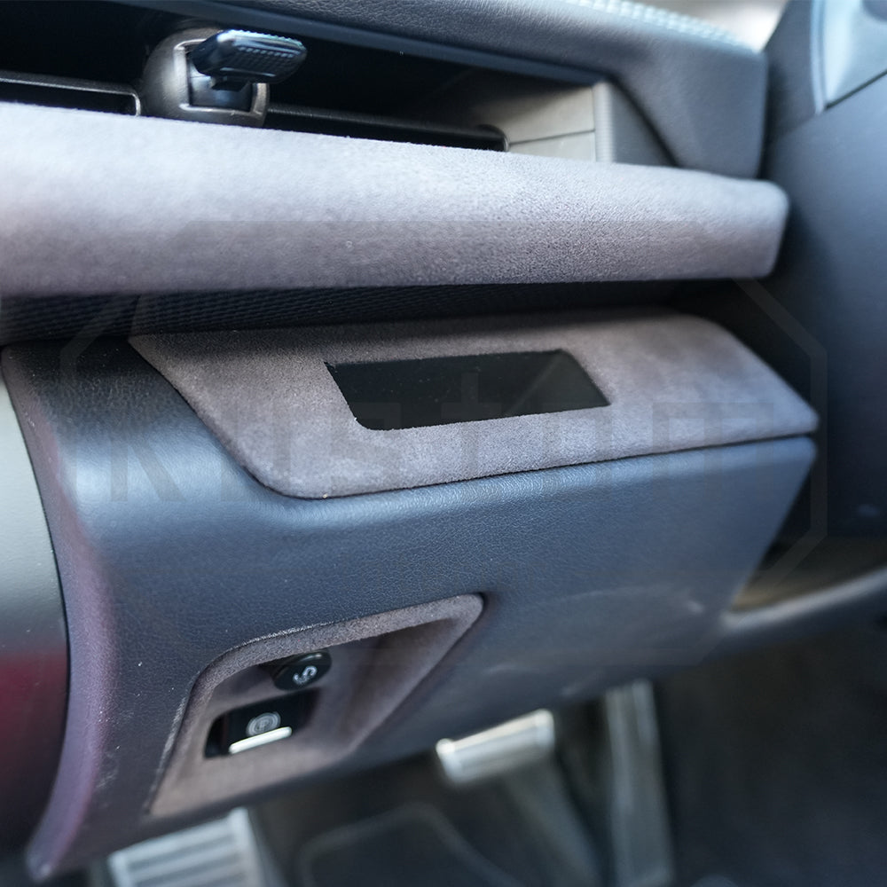 Corvette C8 Suede Leather Left Side Card Slot & Hand Brake Switch Trim Cover