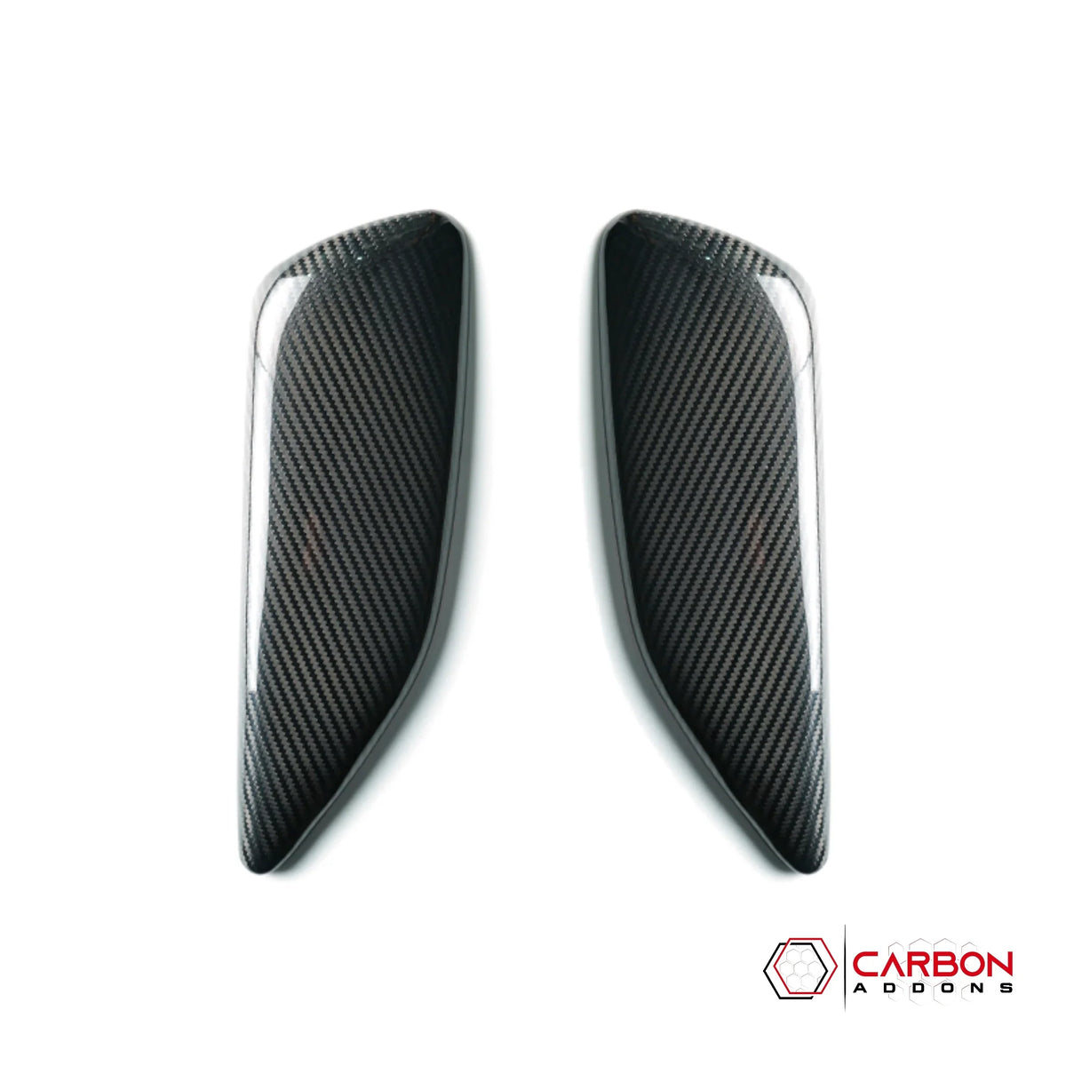 2016-2024 Chevrolet Camaro Real Carbon Fiber Door Panel Knee Pad Covers | SS, LT, LS, ZL1,