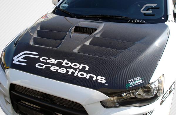 2008-2017 Mitsubishi Evolution Carbon Creations GT Concept Carbon Fiber Hood