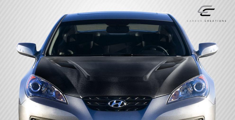 2010-2012 Hyundai Genesis Carbon Creations Vader Carbon Fiber Hood