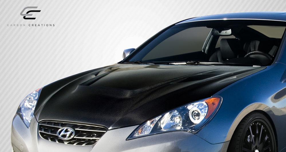 2010-2012 Hyundai Genesis Carbon Creations Vader Carbon Fiber Hood