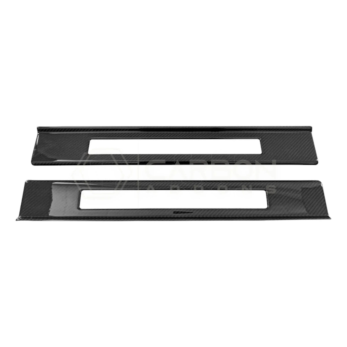 Real Carbon Fiber Door Sill Trim Covers for 2024+ Ford Mustang