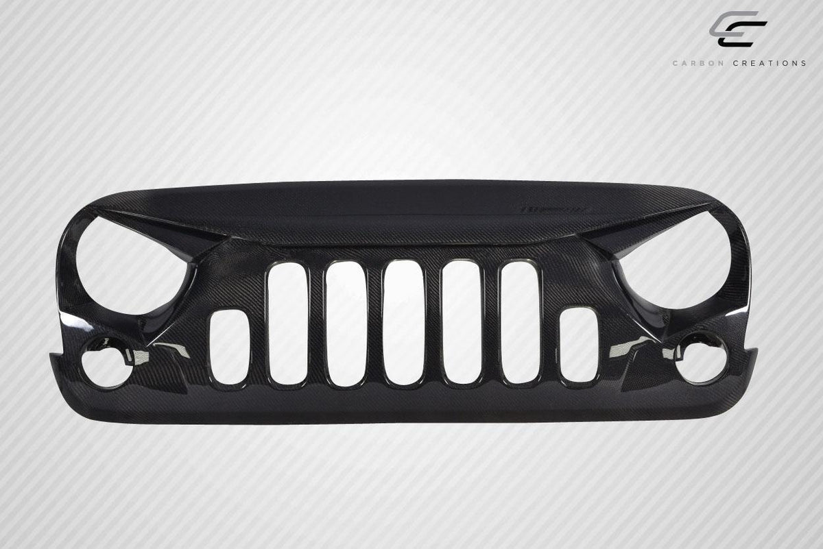 2007-2018 Jeep Wrangler Carbon Creations Predator Carbon Fiber Grille