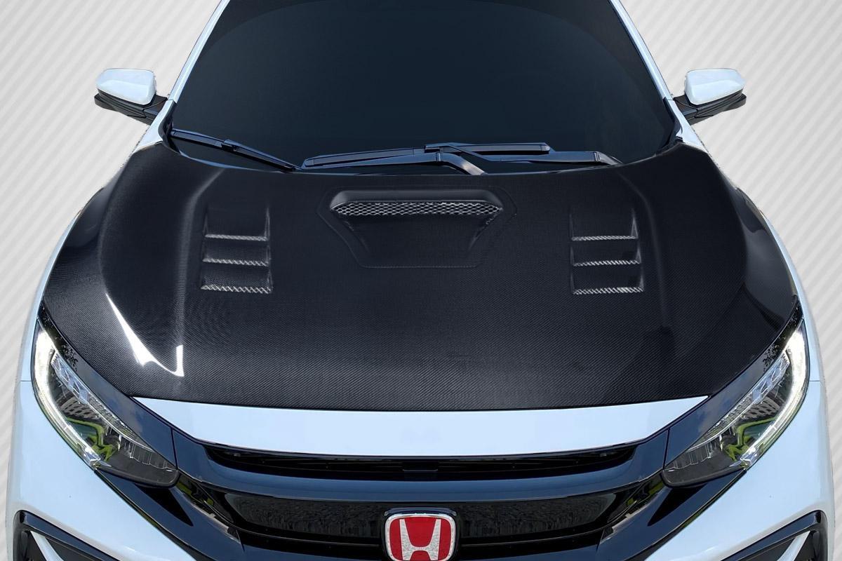 2016-2021 Honda Civic Carbon Creations TS 1 Carbon Fiber Hood