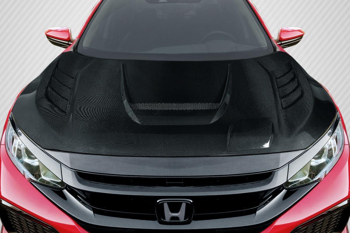 2016-2021 Honda Civic Carbon Creations Time Attack Carbon Fiber Hood