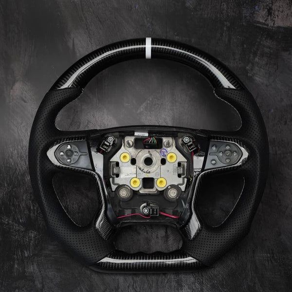 Chevrolet Silverado / Suburban Carbon Fiber Steering Wheel (Custom Order)