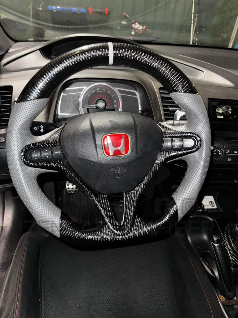 2006-2011 8th gen Honda Civic Carbon Fiber Steering Wheel