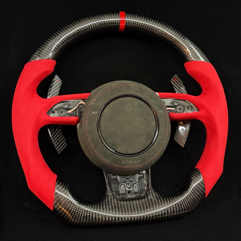 2010-2018 Audi A6/S6/RS6, A7/S7/RS7, A8/S8 Carbon Fiber Steering Wheel