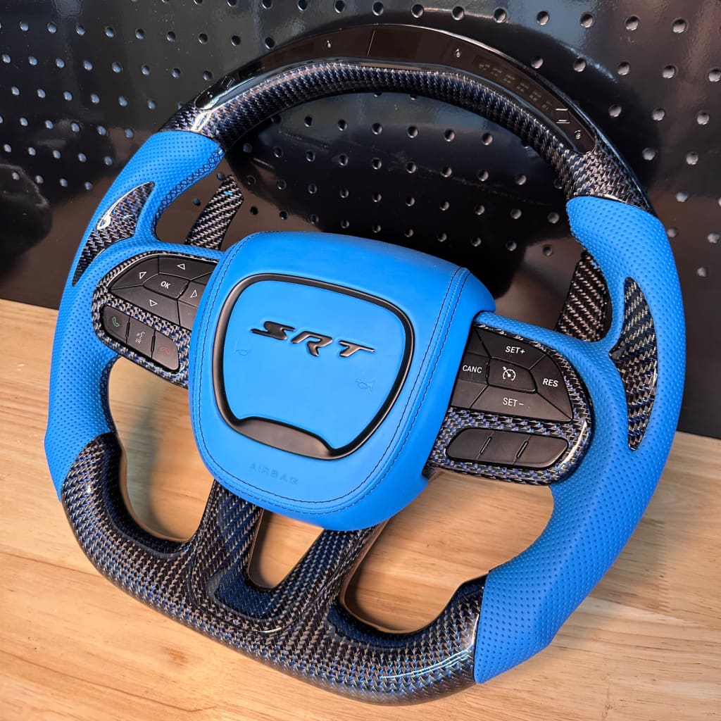 2015-2023 Dodge Charger/Challenger/Durango/WK2 Jeep SRT/Trackhawk Carbon Fiber Steering Wheel