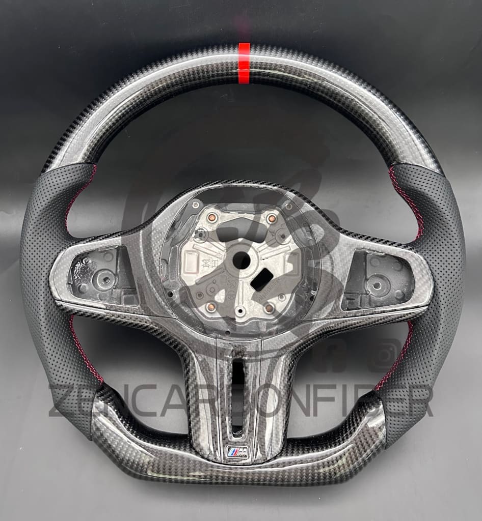 2017–2023 BMW G30 5-series M-Sport Carbon Fiber Steering Wheel