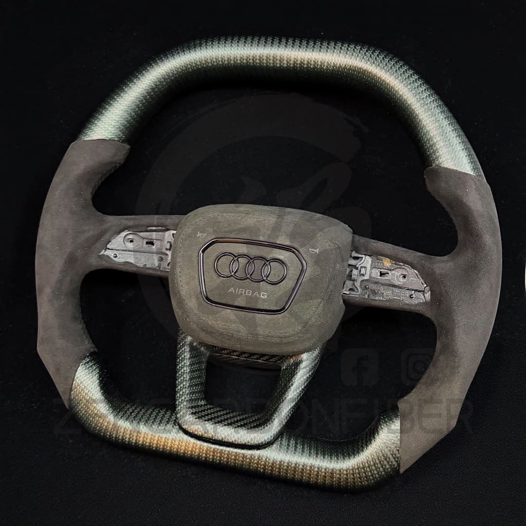 2019+ Audi Q7/Q8/SQ7/SQ8/RSQ8 Carbon Fiber Steering Wheel