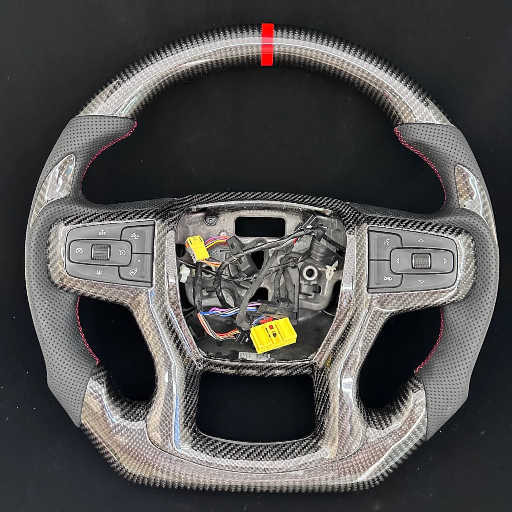 2019+ Chevrolet Silverado Carbon Fiber Steering Wheel