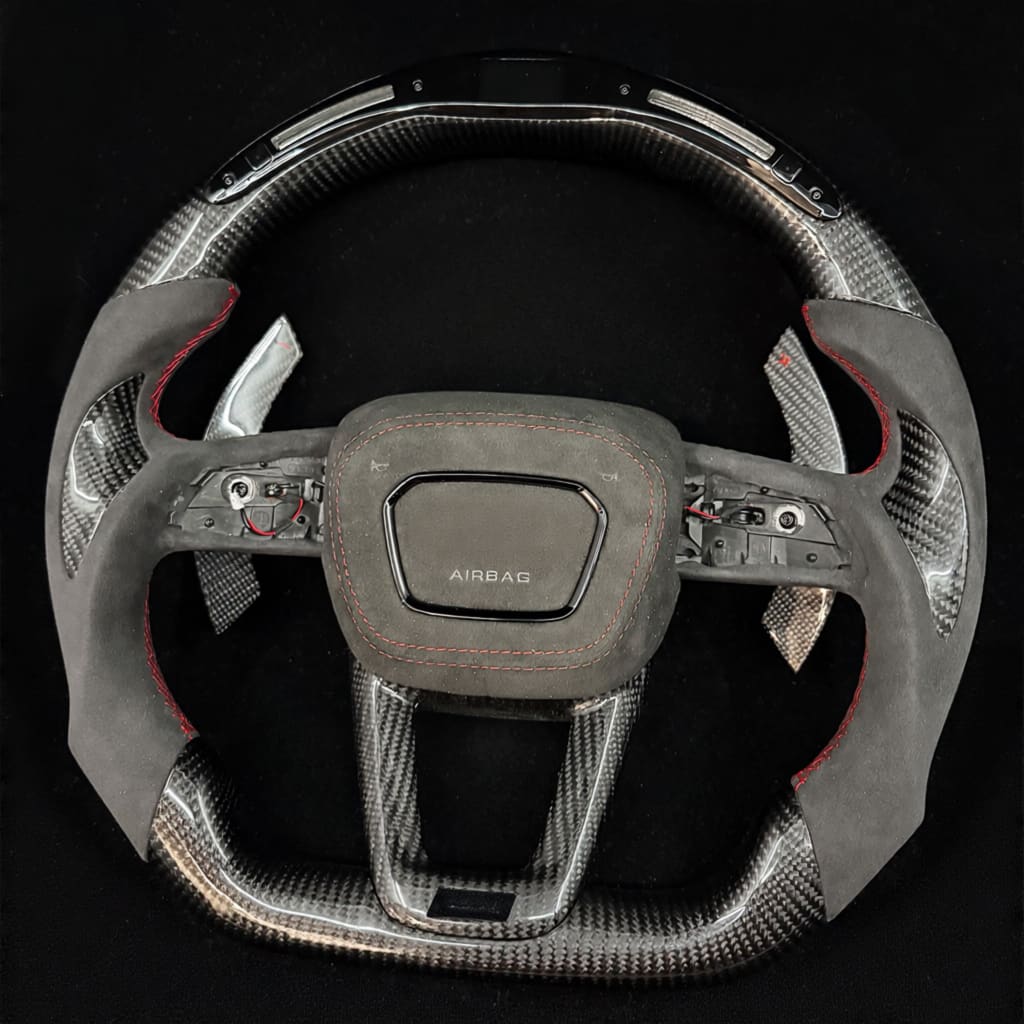 2021-2025 Audi B9.5/8Y A/S/RS 3/4/5 Carbon Fiber Steering Wheel