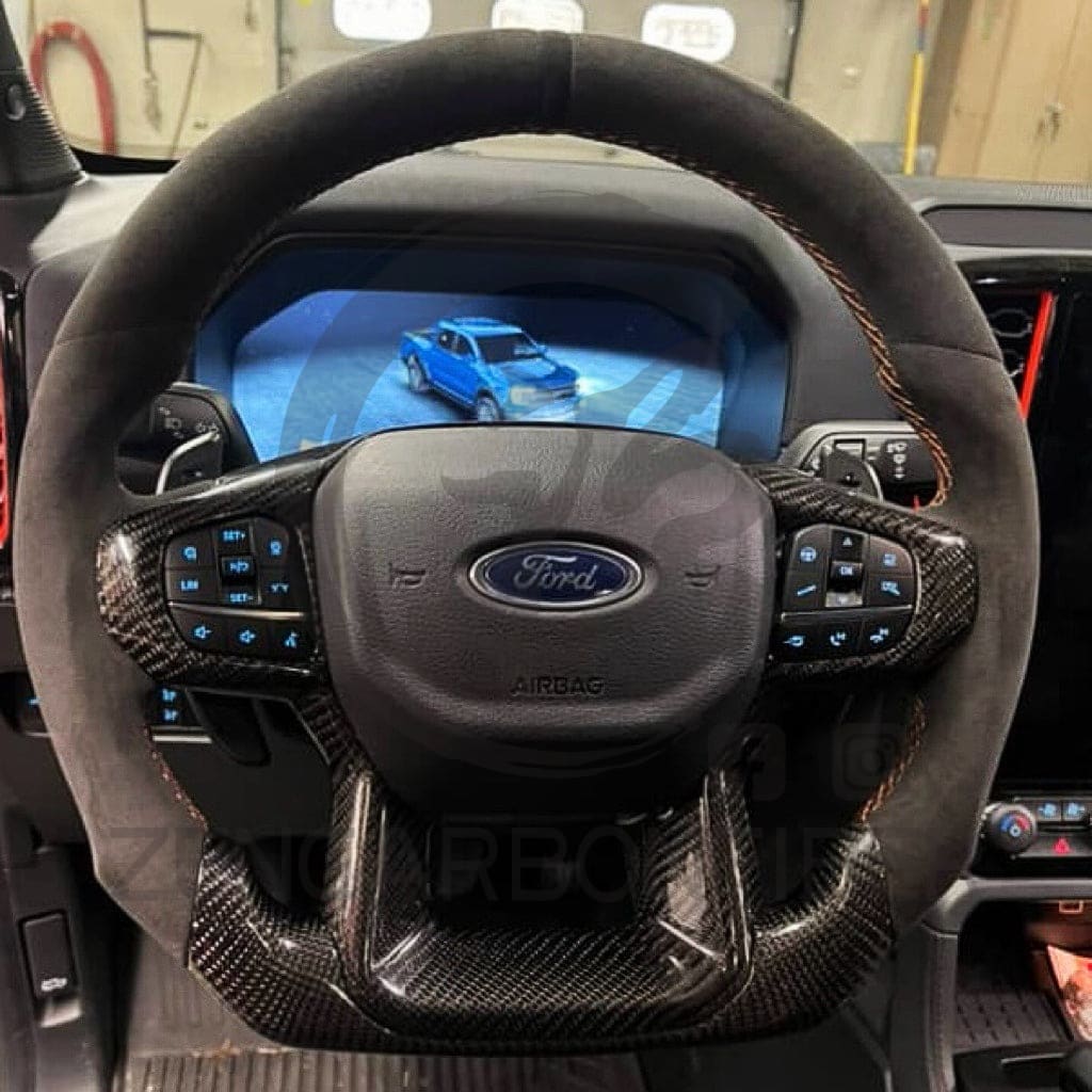 2024+ Ford Ranger Raptor Carbon Fiber Steering Wheel
