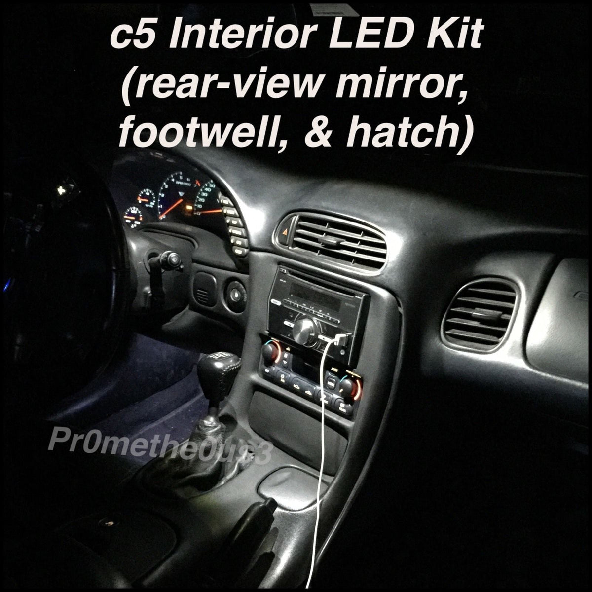 1997-2004 c5 Corvette Interior Plug-N-Play LED Kit