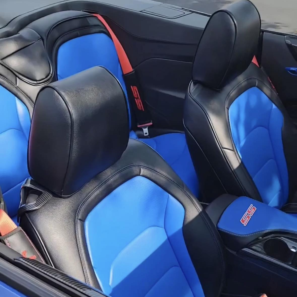 6th Gen Camaro Convertible Custom Leather Seat Covers