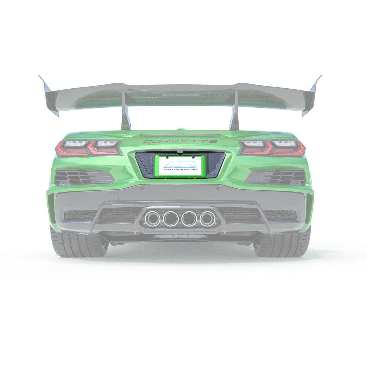 C8 ZR1 High Wing License Plate Filler