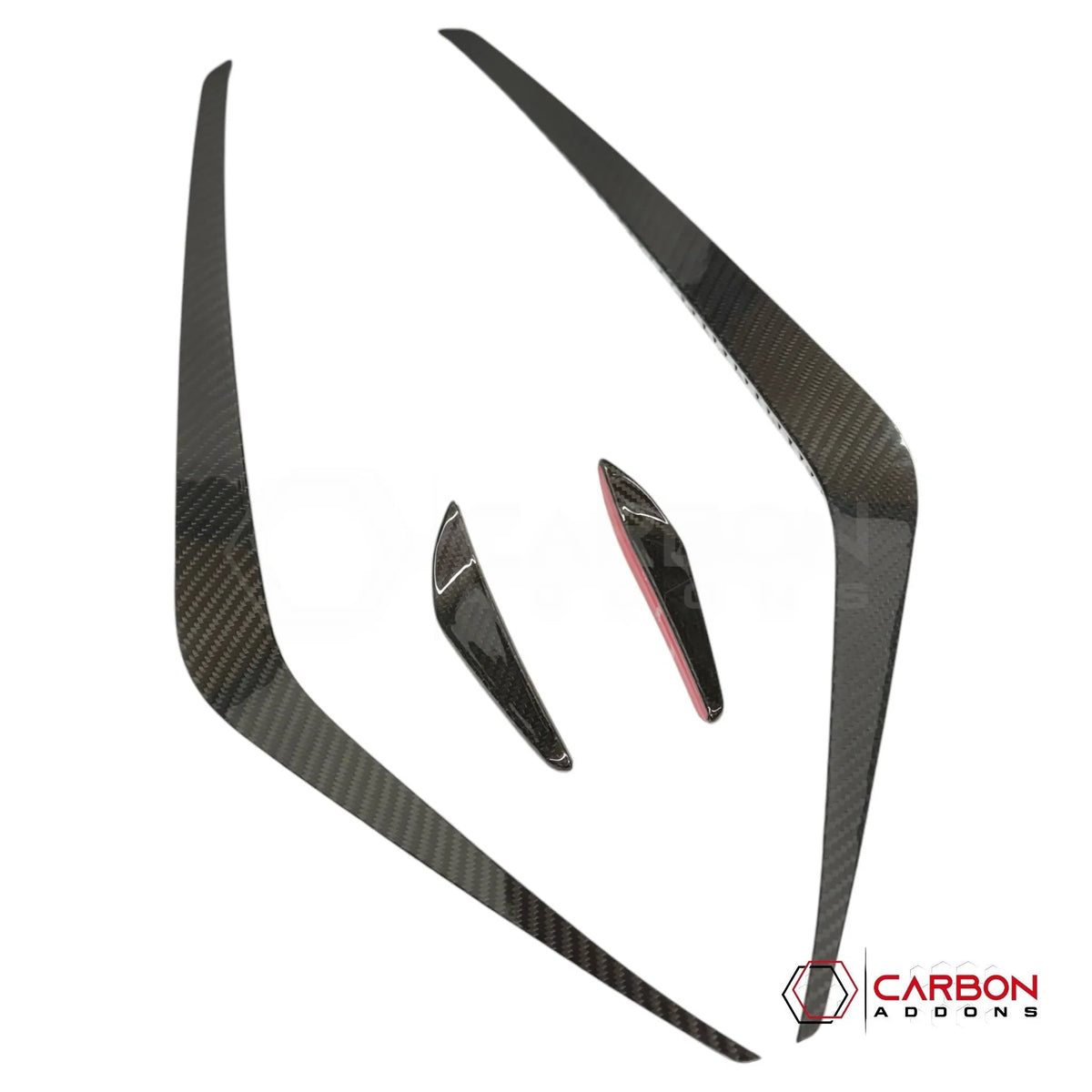 Real Carbon Fiber Aero Canards for 2024+ Ford Mustang GT