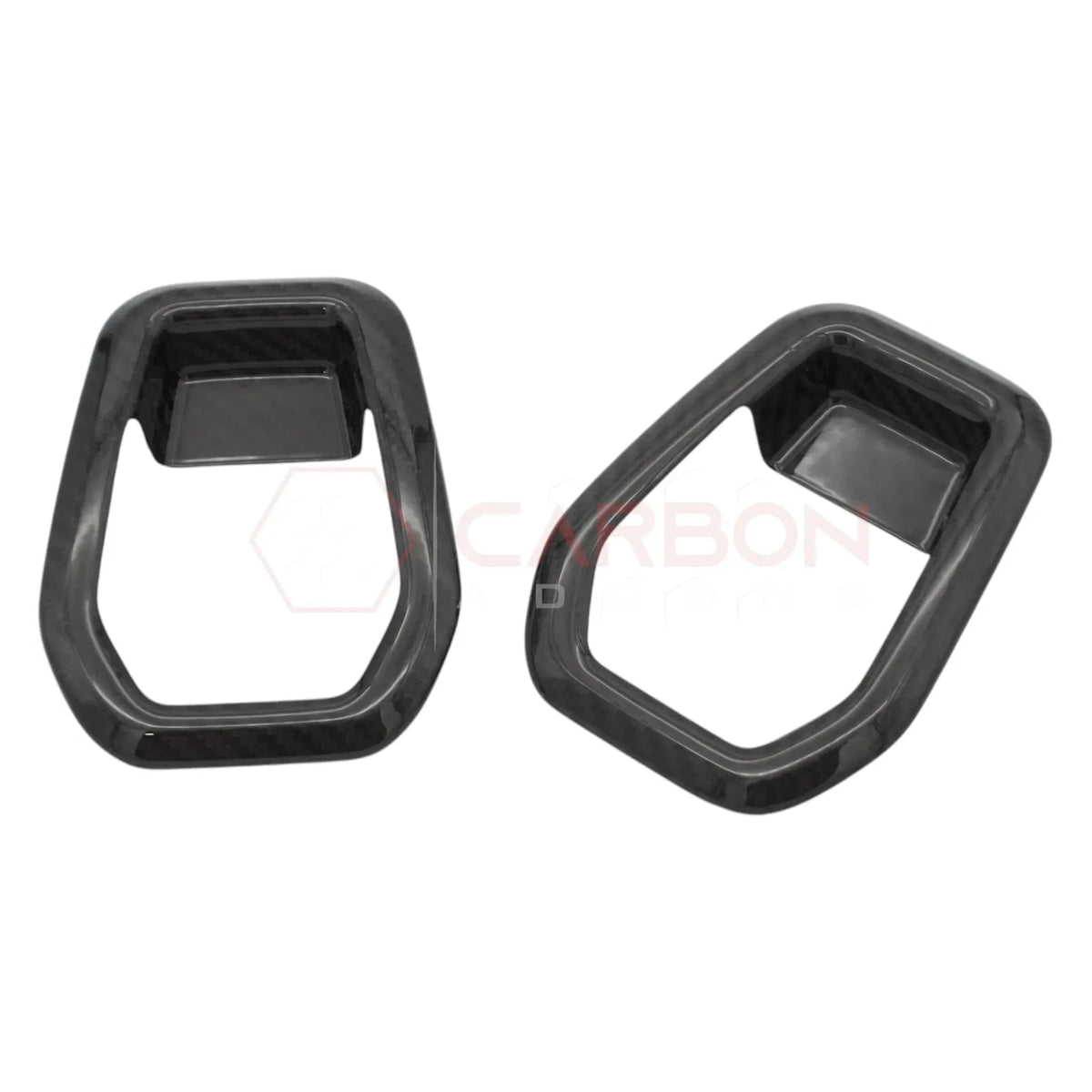 Real Carbon Fiber Seat Release Handle Trim Covers for 2024+ Ford Mustang