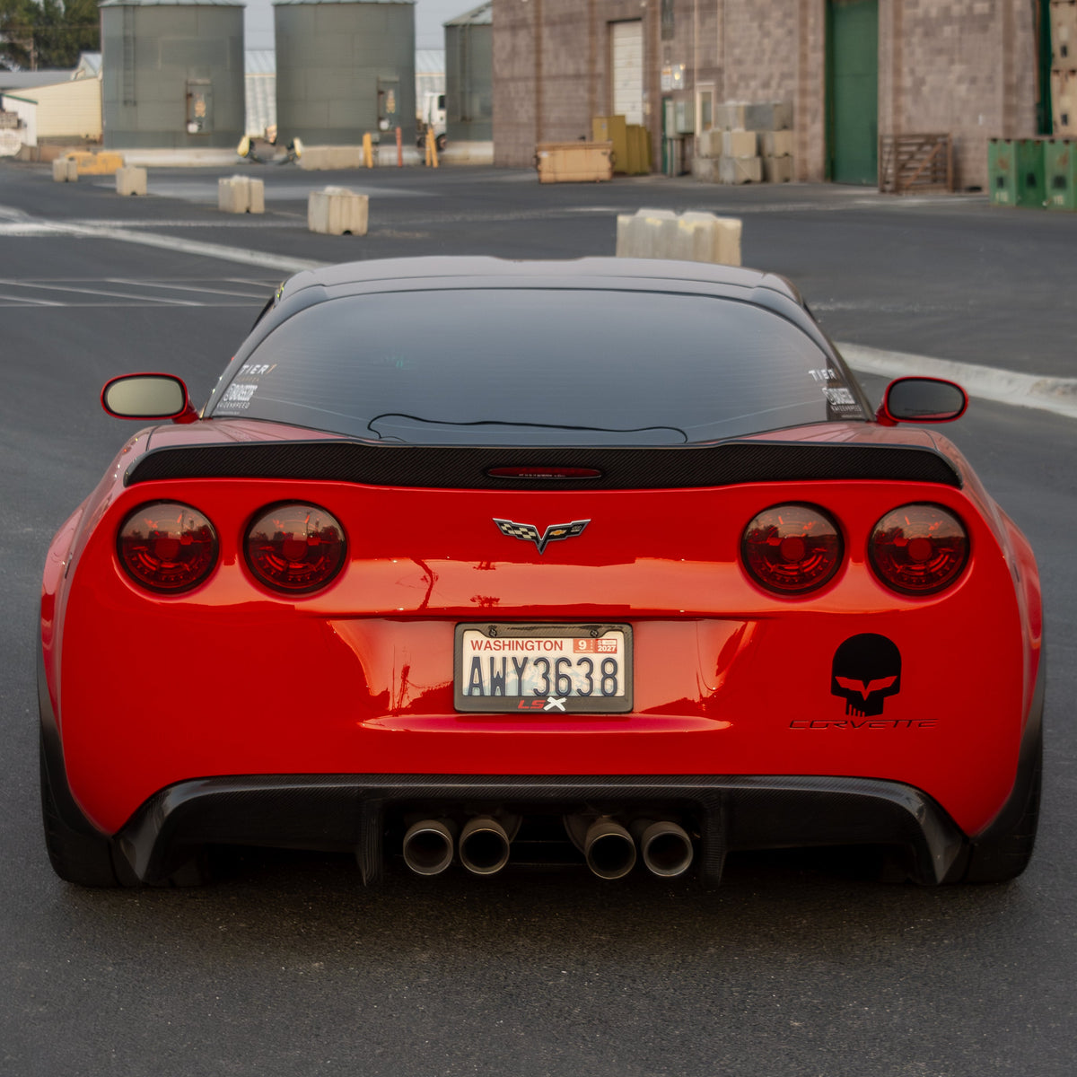 2005-2013 Chevrolet Corvette Carbon Creations GT500 Carbon Fiber Rear Lip