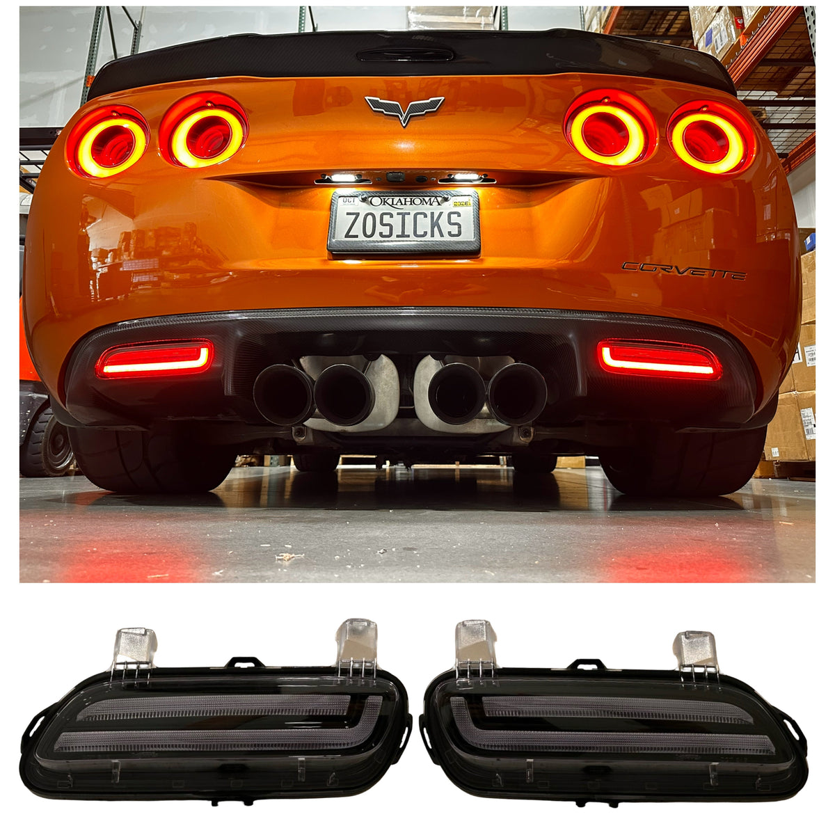 2005-2013 C6 Corvette Laser LED Reverse Assemblies