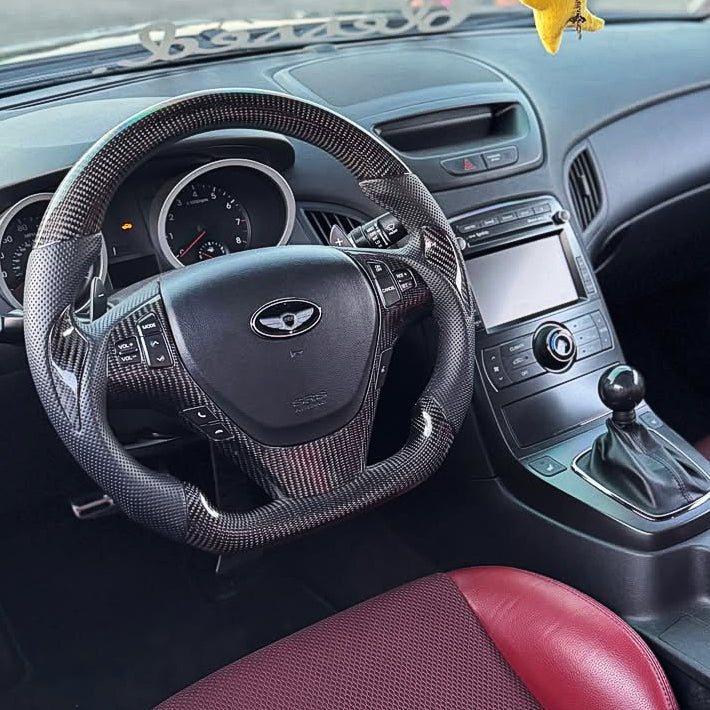 2010-2016 Hyundai Genesis Coupe Carbon Fiber Steering Wheel