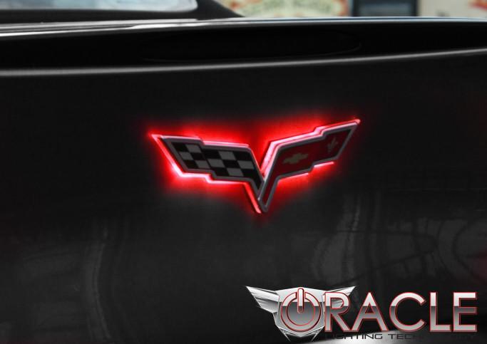 2005-2013 C6 Corvette Illuminated Rear Emblem