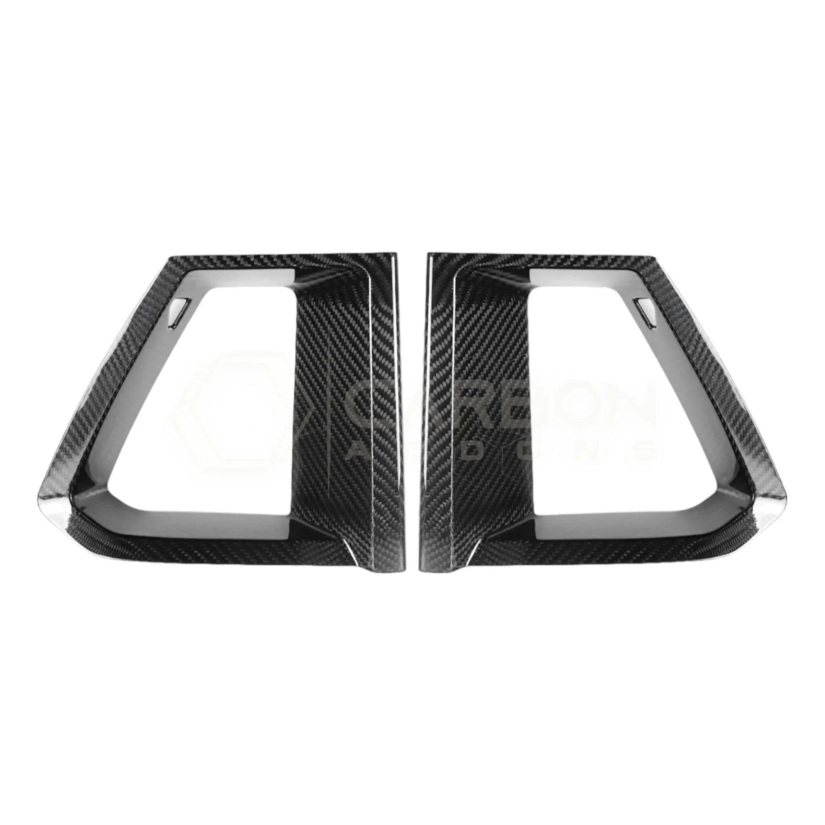 Real Carbon Fiber Upper Grille Trim Covers for 2024+ Ford Mustang Dark Horse