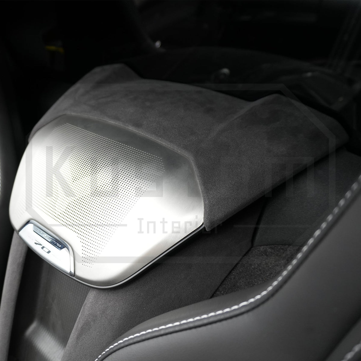 Corvette C8 Suede Leather Waterfall Upper Speaker Trim Cover