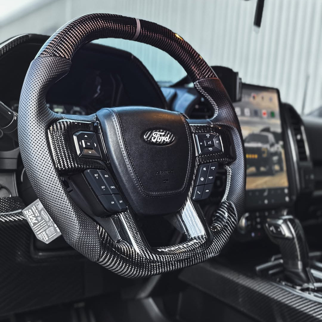 Ford F150 Carbon Fiber Steering Wheel (Custom Order)