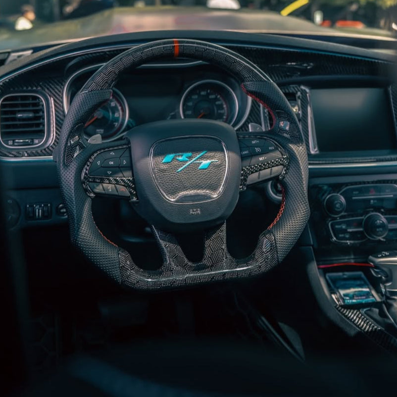 Dodge Charger Carbon Fiber Steering Wheel (Custom Order)