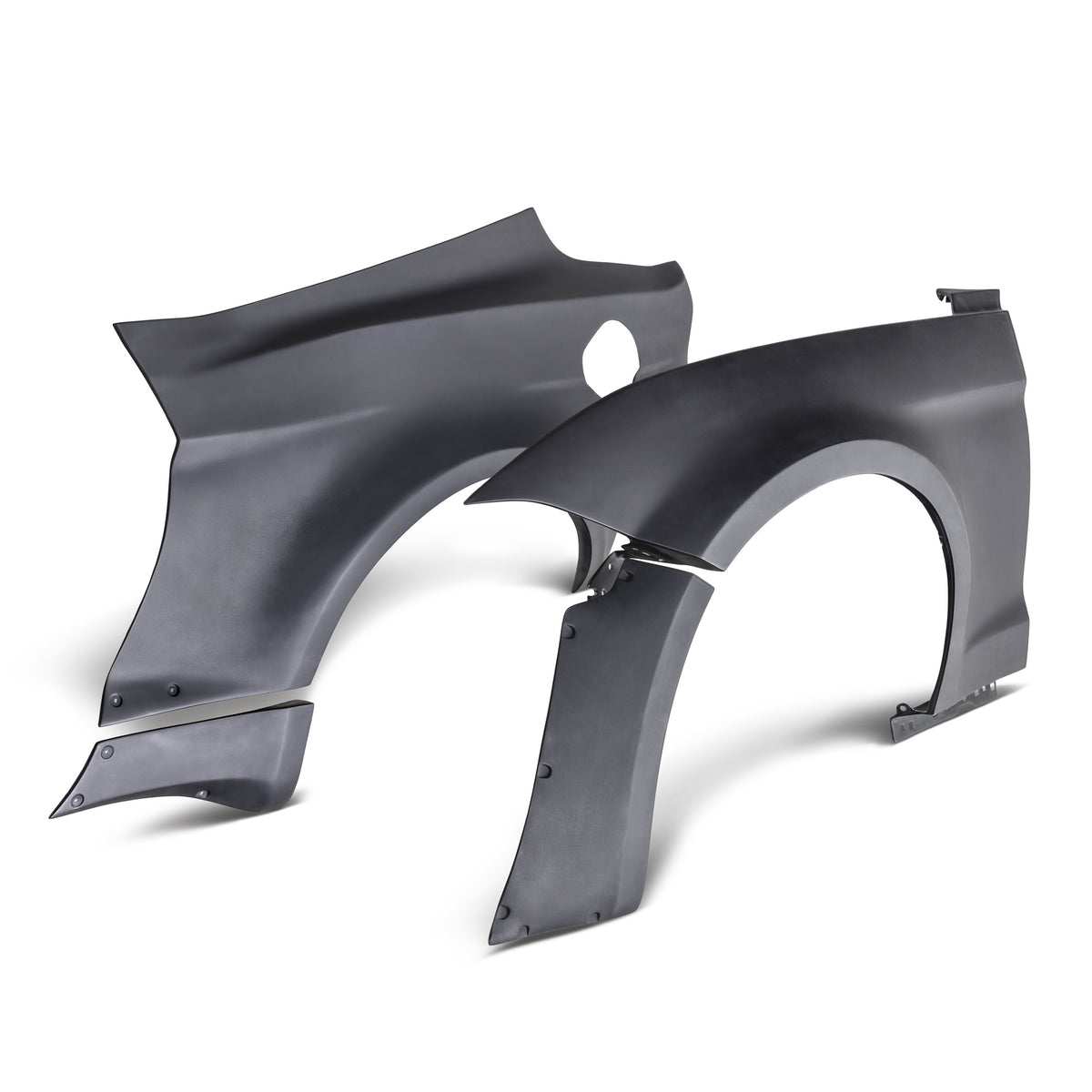 JTP 10-piece fiberglass wide fender flares for 2018-2023 Ford Mustang