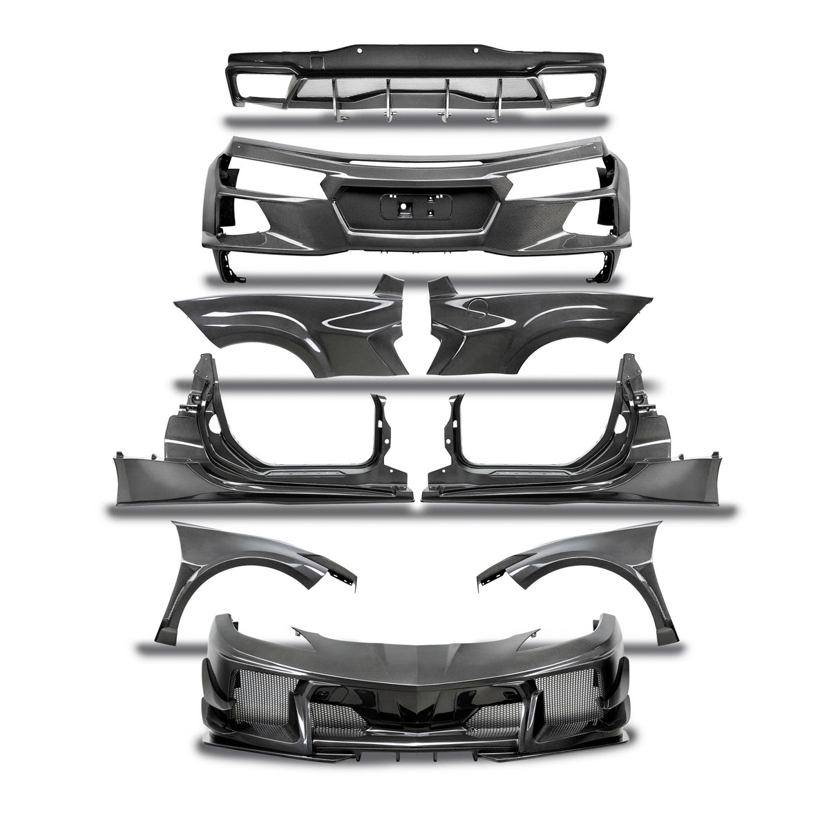 Carbon Fiber Wide-Track Package for 2020-2026 Chevrolet Corvette C8