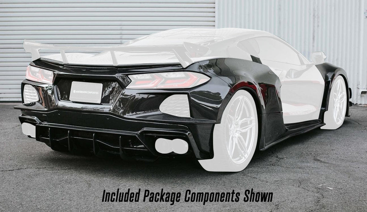 Carbon Fiber Wide-Track Package for 2020-2026 Chevrolet Corvette C8