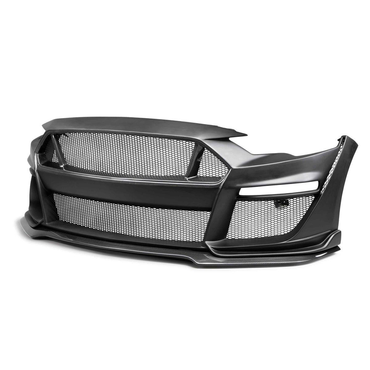 Type-ST partial carbon front bumper for 2018-2023 Ford Mustang (only works with Type-ST fenders)