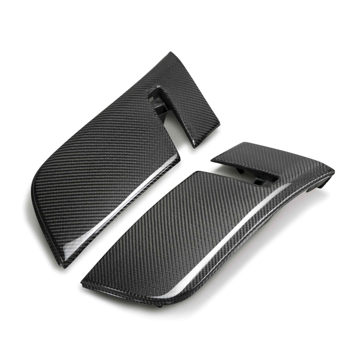 Carbon fiber front flare extension panel for 2018-2023 Dodge Challenger Widebody
