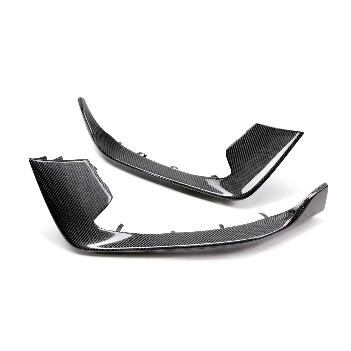 Carbon fiber front bumper inserts for 2015-2020 Ford Mustang Shelby GT350