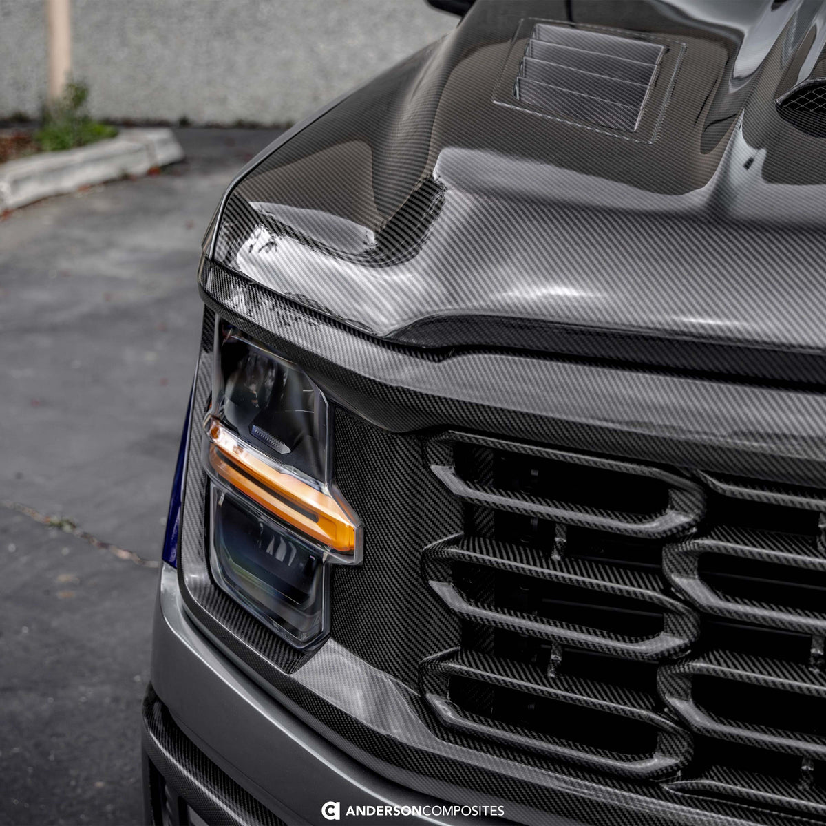 Carbon fiber front grille for 2024-2025 Ford F-150