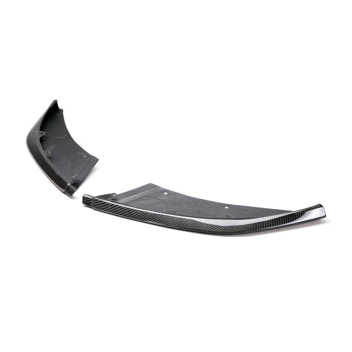 Carbon fiber front splitter for 2015-2020 Ford Mustang Shelby GT350 (3PC)