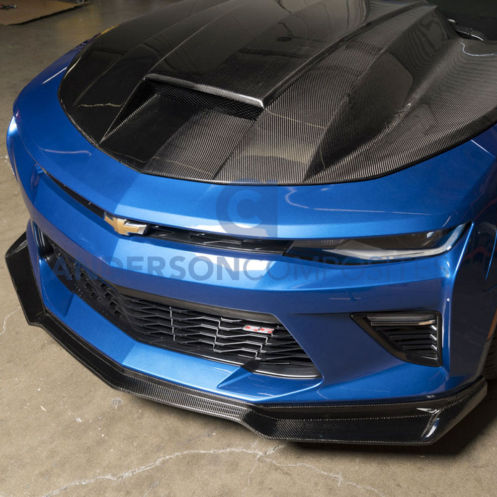 Type-AZ carbon fiber front chin spoiler for 2016-2024 Chevrolet Camaro SS