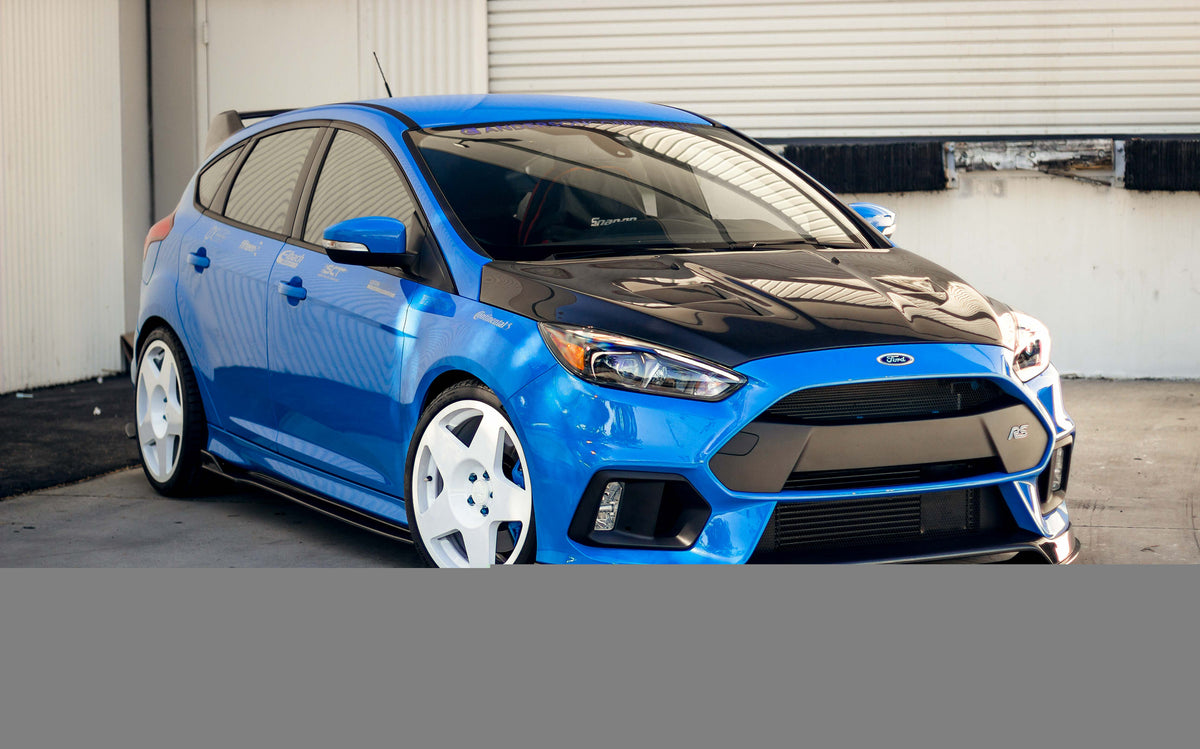 Type-AR carbon fiber front chin spoiler for 2016-2018 Ford Focus RS