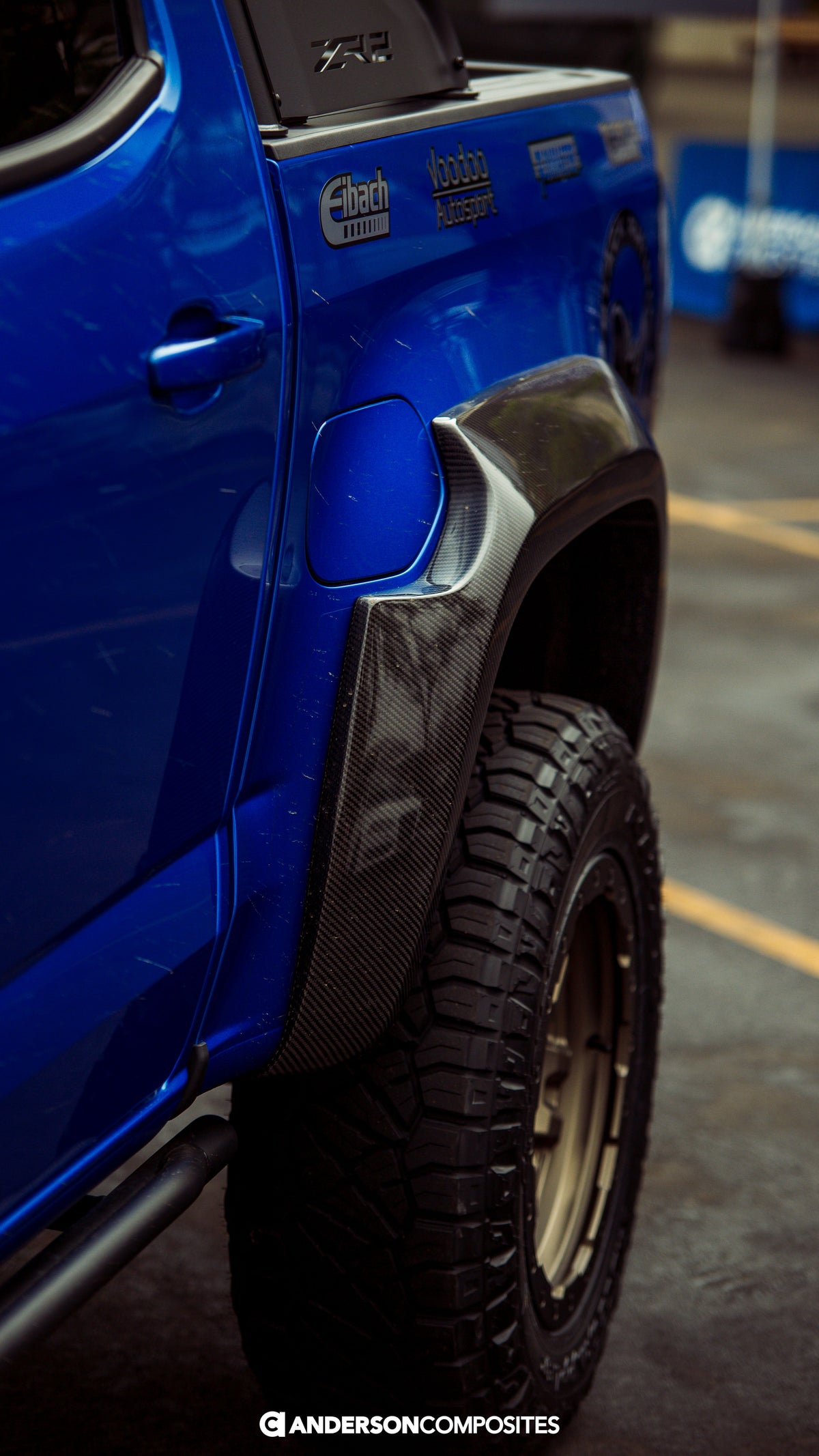Carbon fiber rear fender flares for 2017-2020 Chevrolet Colorado ZR2