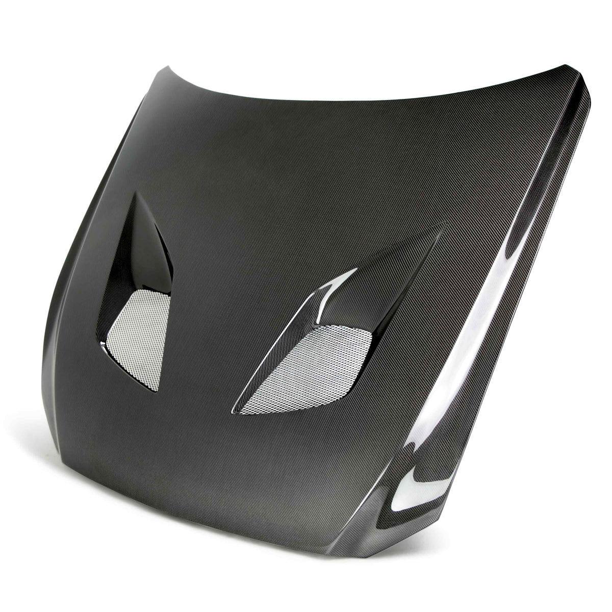 Type-TT (FORD GT Style) double sided carbon hood for 2015-2017 Ford Mustang
