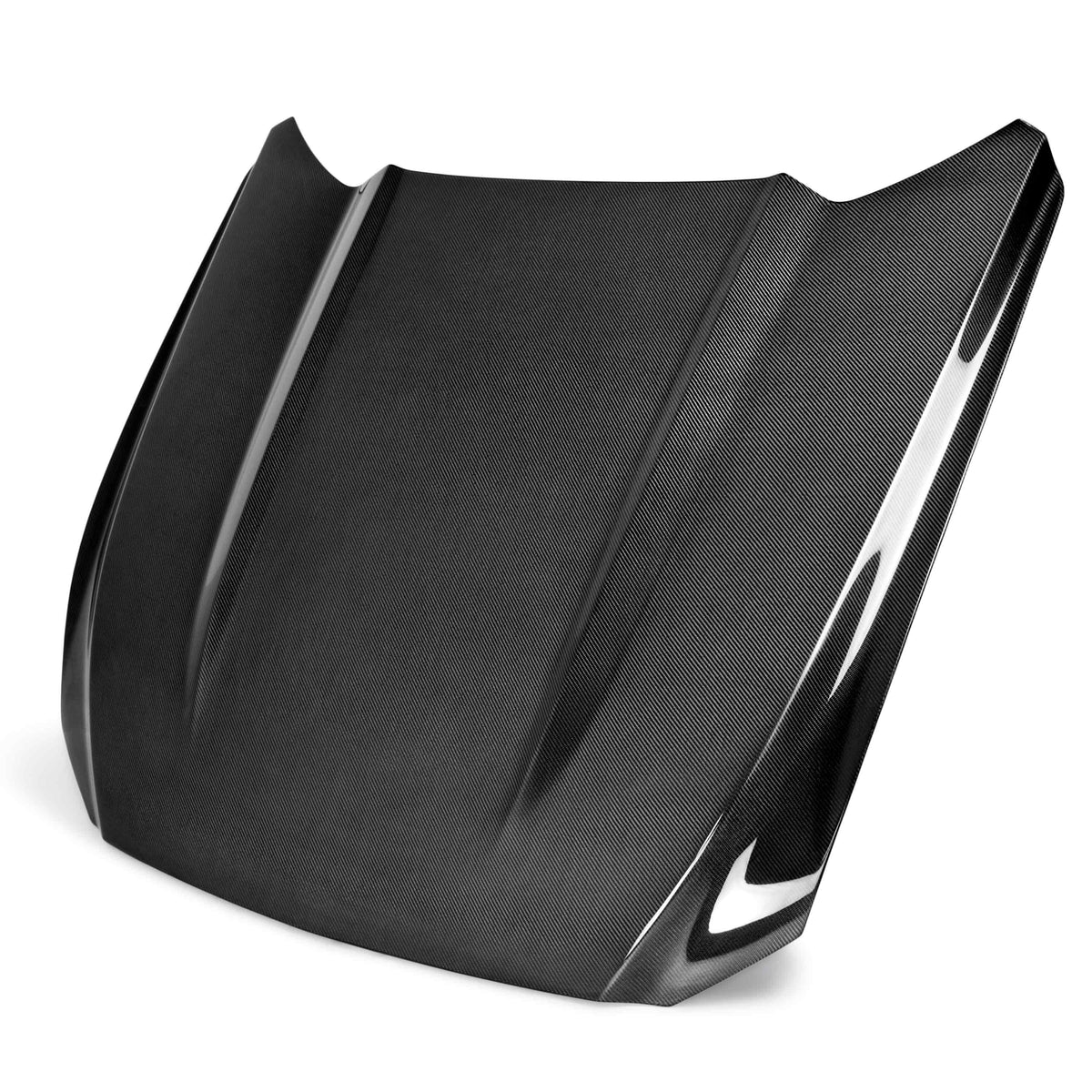 Type-OE double sided carbon fiber hood for 2015-2017 Ford Mustang Eco Boost/V6