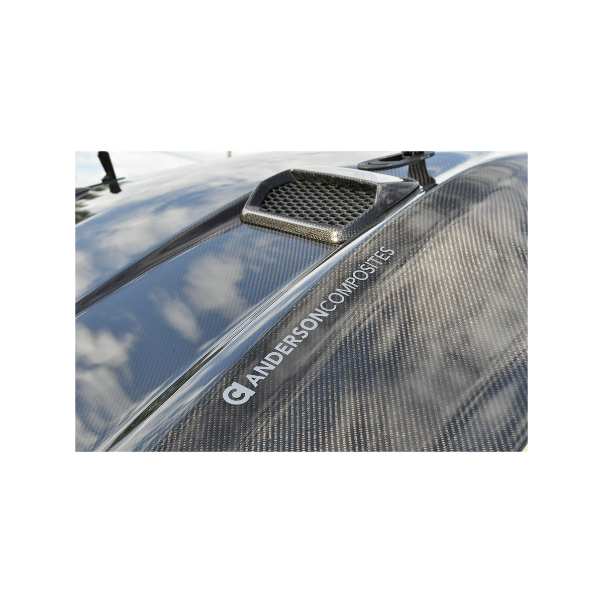 Type-OE double sided carbon fiber hood for 2018-2023 Ford Mustang