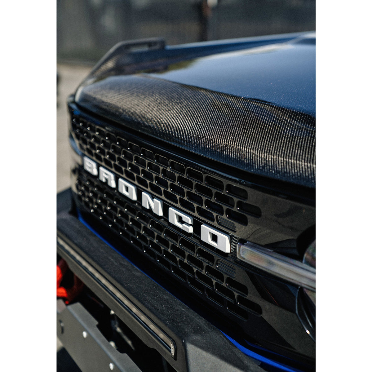 Type-OE carbon fiber hood for 2021-2023 Ford Bronco 2DR/4DR
