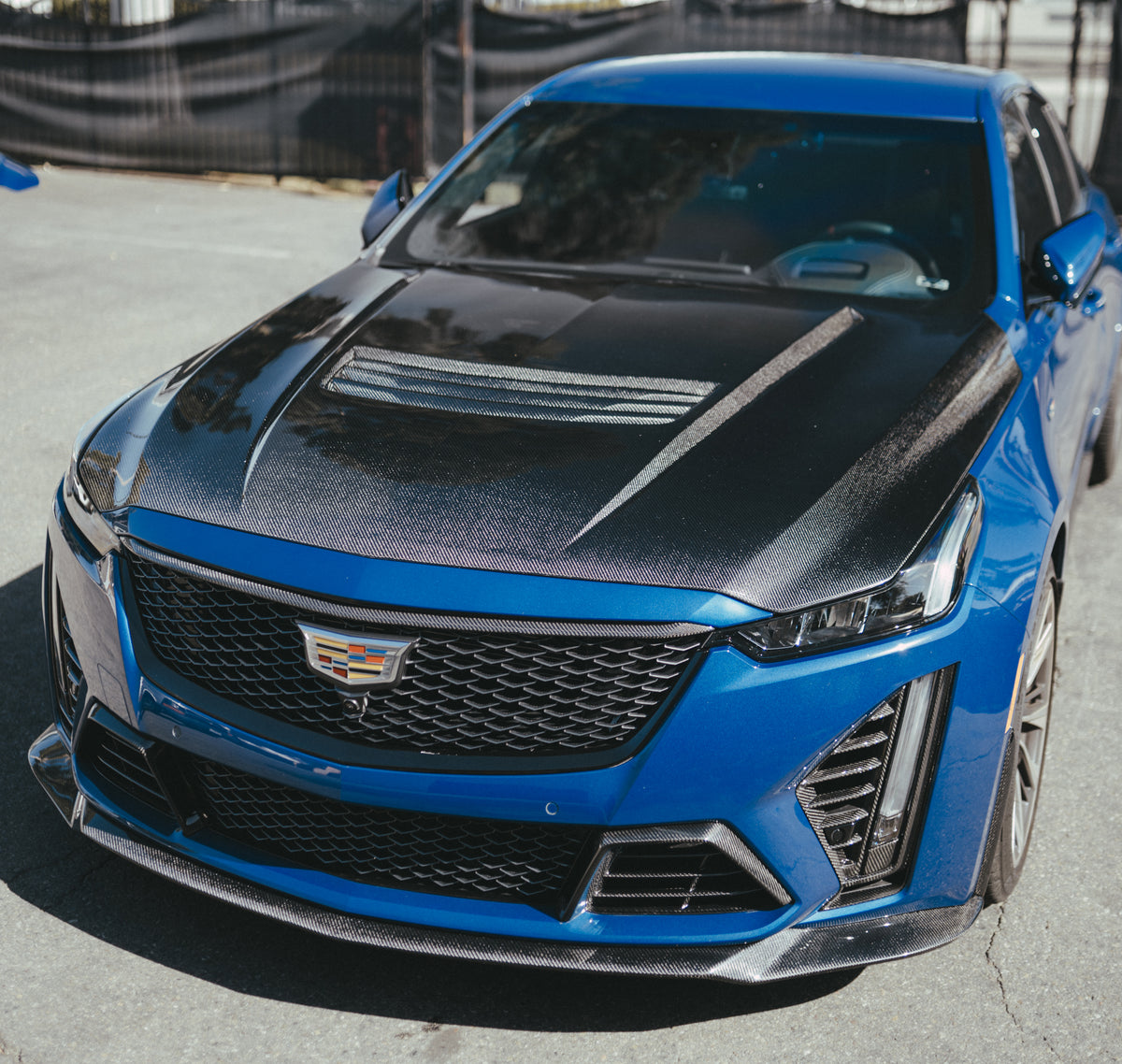 Type-SV double sided carbon fiber hood for 2022-2026 Cadillac CT5-V Blackwing