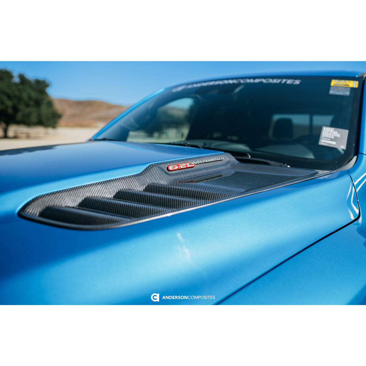 Type-OE carbon fiber hood vents for 2021-2024 RAM TRX and 2025-2026 RHO (Pair)