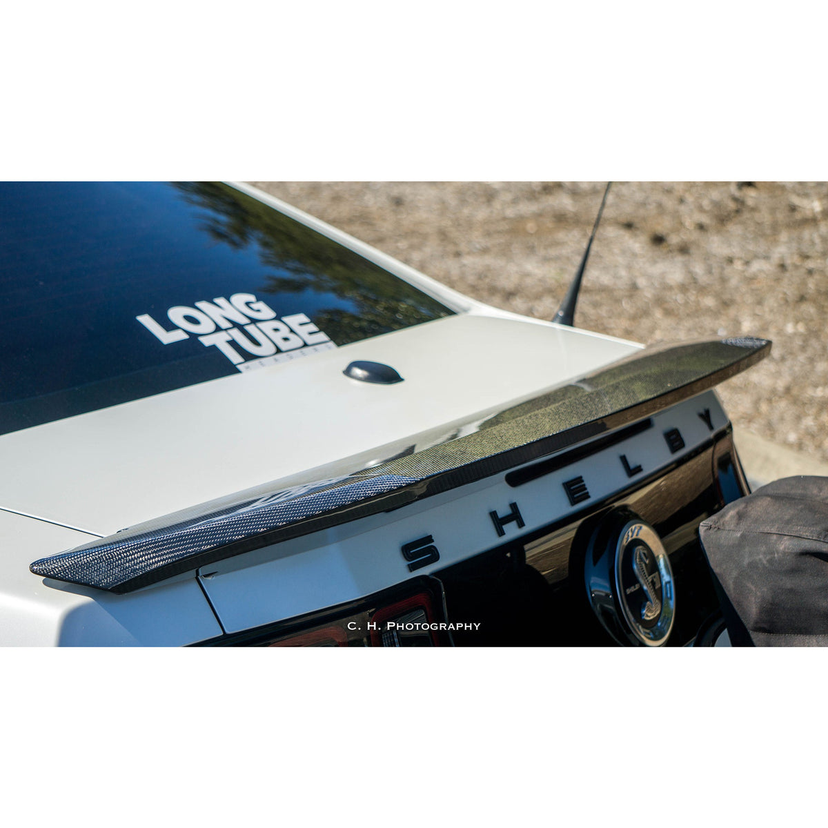 Carbon fiber rear spoiler for 2010-2014 Ford Mustang Shelby GT500